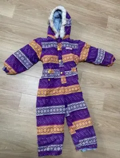 子供用スキーウェア フード付き カラフル