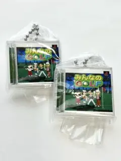 みんなのGOLF ゲームパッケージ　ミニチュアチャーム　プレイステーション