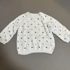 H&M ドット柄 ニットセーター EUR 80