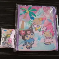 ハーモニーランド 夏日焼けオリジナル 쿠지 保冷バッグ＆クッションマスコット