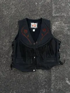 美品■超希少 LA ROCKA ラロッカ レザー ベスト スカル ジョンソンズ 美品□超希少 LA ROCKA ラロッカ レザー ベスト スカル ジョンソンズ