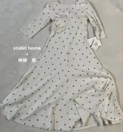 【タグ付き】SNIDEL HOME【神崎恵コラボ】カップインテレコワンピース