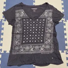 DENIM & SUPPLY バンダナ柄Tシャツ　XS