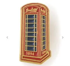 Barbour ピンバッジ 電話ボックス イギリス