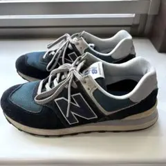 New Balance 574 28cm ネイビー グレー ニューバランス