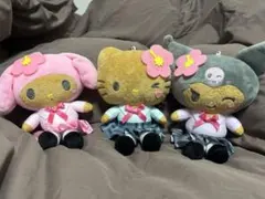 ハローキティ・マイメロディ・クロミ 日焼けぬいぐるみキーホルダー