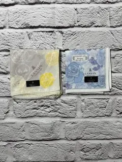 美品　ランバンコレクション　ハンカチ2枚セット　ｗ2126-0331-7-3