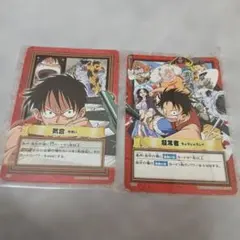 ミラバト ワンピース プロモカード ルフィ 2枚 - メルカリ