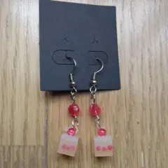 ショートケーキ レジンピアス