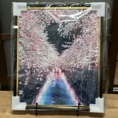 x-art おにねこ 直筆サイン入りオーロラアート『桜風』 - メルカリ