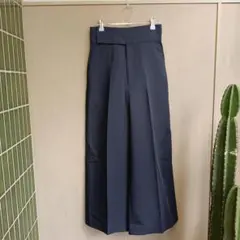 アンクレイヴ uncrave ネイビーガウチョパンツ ハイウエスト