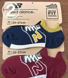 ②new balance スニーカー用ソックス Mサイズ