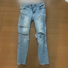 AZUL BY MOUSSY スキニーデニム ライトブルー