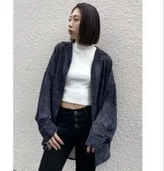 EMODA シアーシャツ　柄