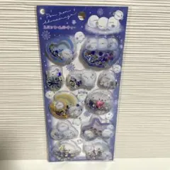 スパンコールパーティー　シール　シマエナガ