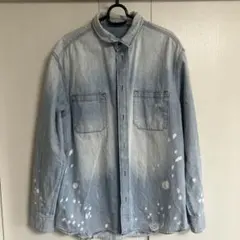 H＆M ライトブルー グラデーション デニムジャケット