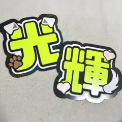 【光輝】 うちわ文字♡