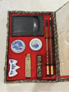 最終価格❗️）ミニ書道セット 文房四宝 中国 書道具 - メルカリ
