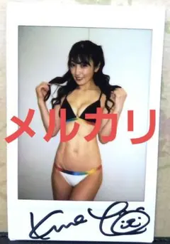 熊田曜子『誘惑女神』直筆サイン入りチェキ - メルカリ