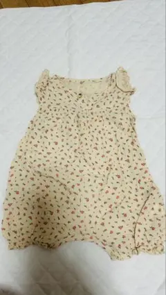 小花柄 ベビー ロンパース カバーオールのサムネイル
