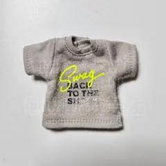 オビツ11 ねんどろいどどーる プリント Tシャツ ライトグレー 灰色