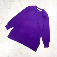 ソニアリキエル 長袖トレーナー 肩パッド パープル サイズL相当*JD322