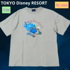 Y2K 紺タグ ❕東京ディズニーリゾート アラジン Tシャツ XLのサムネイル