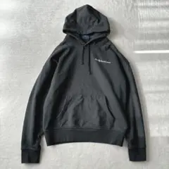 【美品】ポロラルフローレン　パーカー　フーディ　スウェット　胸元ロゴ　グレー