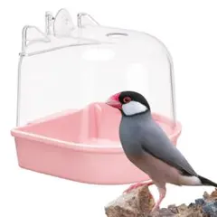 【訳あり】インコ水浴び容器 バードバス セキセイインコ 文鳥 エサ入れのサムネイル