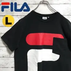 FILA フィラ　超デカロゴ　Tシャツ　袖刺繍　ポケット付