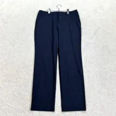⭐️コムサ【17】紺 スラックス ストレート ストレッチ きれいめ オフィス