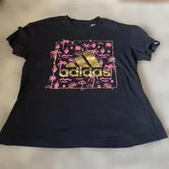 adidas フラワー柄 半袖Tシャツ