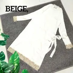 ベイジ スリットロングワンピース 刺繍 レース 花柄 白 セレモニー 白 上品