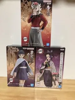 鬼滅の刃 絆ノ装　胡蝶しのぶ　栗花落カナヲ　 鬼ノ装 童磨 フィギュア