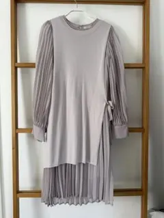 完売 ココディールCOCODEALカシュクールカットワンピース S アイボリー