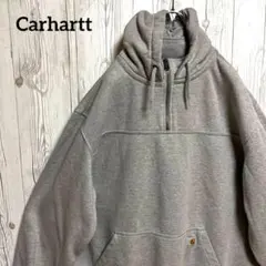 カーハート ハーフジップ フーディースウェットパーカー 2XL ビッグ　大きめ