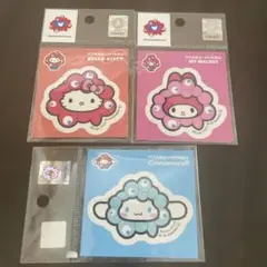 万博ミャクミャク　サンリオ　ステッカー3枚セット　キティ　マイメロ　シナモン