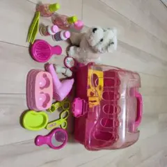 ごっこ遊びセット ピンク ぬいぐるみ付き
