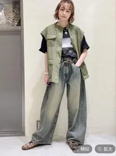 EXTRA WIDE DENIM JEANS 2 025AW]