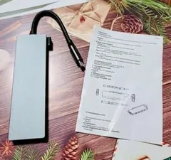 USB Cハブ5in1 マルチポートアダプター 英語の説明書付き