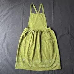 studio CLIPオリーブグリーン刺繍エプロンのサムネイル