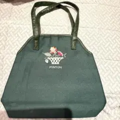 MINTON 花柄刺繍 トートバッグ グリーンのサムネイル