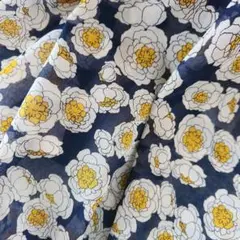 【ヴィンテージ】レトロフラワー布地