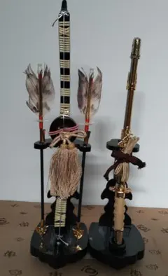 伝統的 五月人形 羽根・金具装飾　太刀　弓