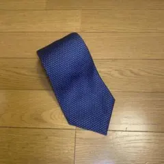BVLGARI ネイビー 幾何学模様 ネクタイ