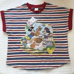 しまむら　リトシー　ボーダー　ミッキーフレンズ　半袖T 110