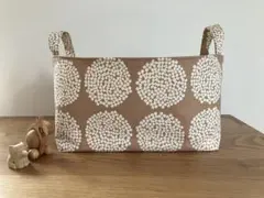 北欧布バスケット　小物収納　Mサイズ