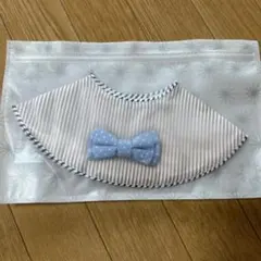 MARLMARL マールマール　ストライプリボン付きスタイ