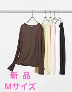【新品】ユニクロ UNIQLO シアーT オフホワイト Mサイズ