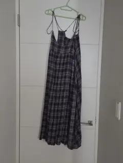 チェック柄 キャミソールワンピース